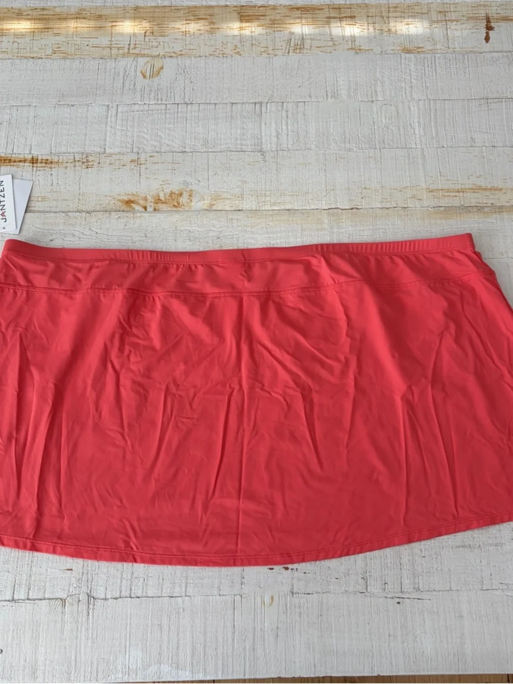 Jantzen Swim Skirt Cover Up NWT size 26W in Coral Cutie‎ Pull On Beach Resort